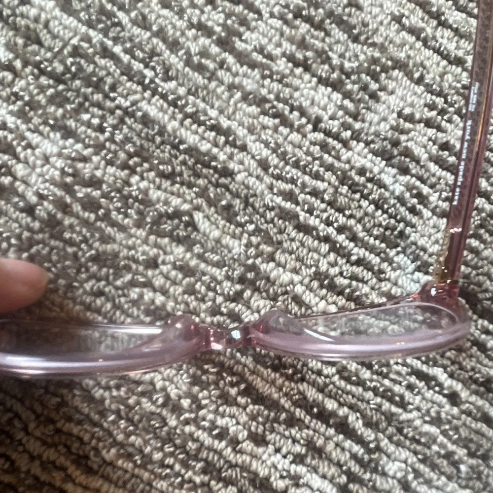 kate spade new york KALIE Cat Eye Pink Glitter Full Rim 53-16-140